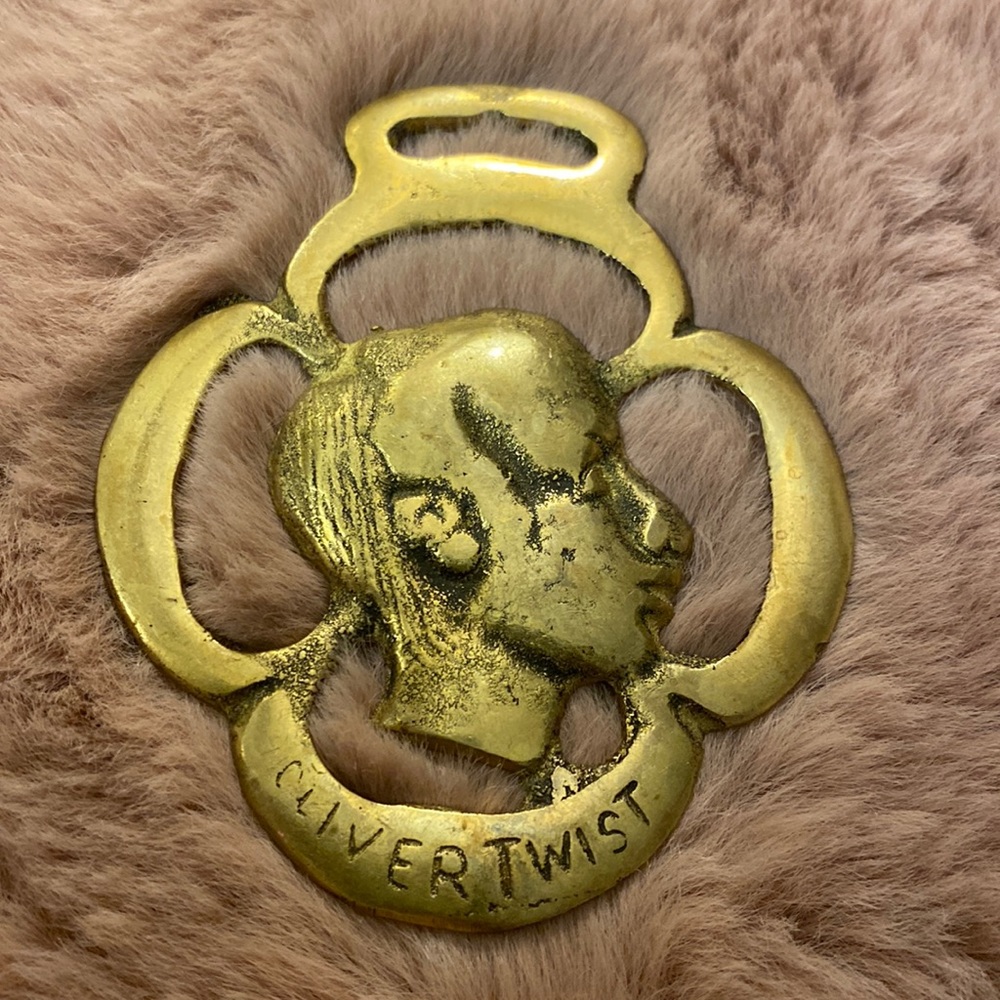 Brass Oliver Twist pendant